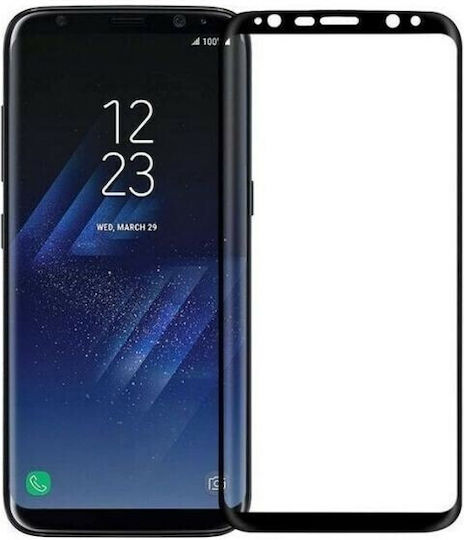 5D Gehärtetes Glas Schwarz (Galaxy S8+)