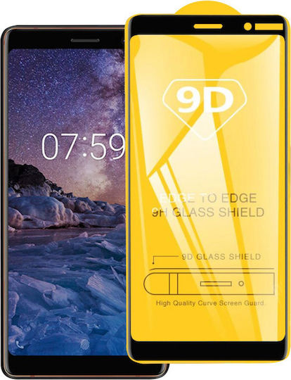 5D 0.3mm Full Face Tempered Glass Black (Nokia 4.2)