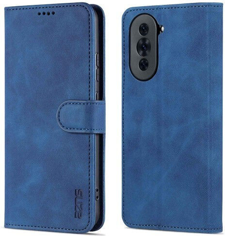 Azns Wallet Δερμάτινο Navy Μπλε (Huawei Nova 10)