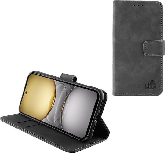 Lime Book Synthetic Leather / Silicone Gray (Realme C75)