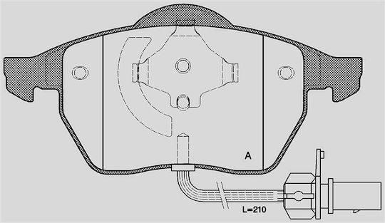 Audi A4 8d2 B5 1.8 T Τακάκια Εμ Φρένα Αυτοκινήτου