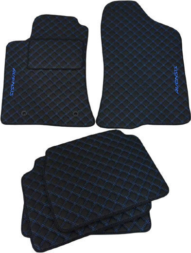 3Lines Σετ Μπροστινά και Πίσω Πατάκια 5τμχ για Toyota Avensis 2003-2009 Μαύρα