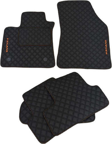 3Lines Σετ Μπροστινά και Πίσω Πατάκια 5τμχ για Renault Megane 2010-2019 Μαύρα