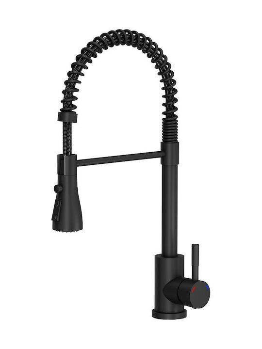 Steiner Kitchen Faucet Counter with Spiral Black