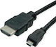 Roline Cable HDMI male - micro HDMI male 2m Πράσινο