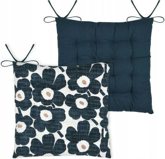 3Chenes Garden Chair Cushions Blue 38x38cm