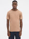 Bluza Tricou Cu Mânecă Scurtă Cămilă