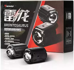 Motowolf Προβολάκια Μοτοσυκλέτας Led 68w 6000k-3000k L2 Διακόπτη Μαύρο Motowolf Προβολάκια Μοτοσυκλέτας Led 68w 6000k-3000k L2 Διακόπτη Μαύρο