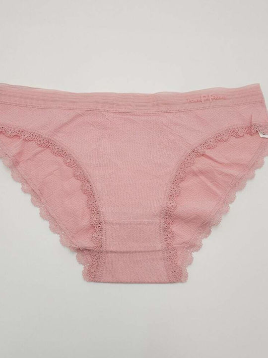 Power Flower Women's Slip with Lace Pink