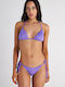 Padded Triangle Bikini Top Purple