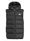 Down Jacket Kids Sports Sleeveless with Hood Black