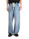 Draisen Men's Jeans Pants with Loose Baggy Fit Blue