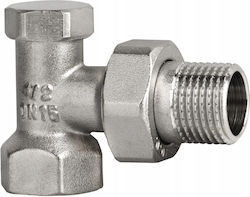 Diamond Angled Nickel-plated Radiator Shut-off Valve 1/2" Art.65-1/2.ok Diamond Angled Nickel-plated Radiator Shut-off Valve 1/2" Art.65-1/2.ok