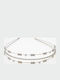 Metal Bridal Headband Gold Silver Decorated with Rhinestones 3 Designs-Silver