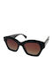 Funky Buddha Women's Sunglasses with Black Frame with Polarized Lens FBS2072/001