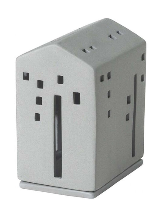 Raeder Lighthouse Candle Holder suitable for Tealights Ceramic in White Color 5.8x8.2x10cm 1pcs