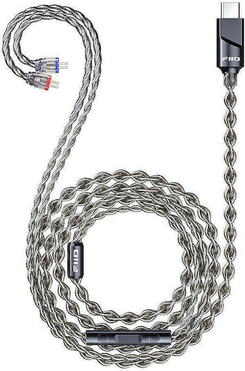 Fiio Ls-tc2 Hifi Usb-c Iem Кабел Dsp Микрофон 384khz/32bit Декодиране и 2-пинов Конектор