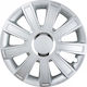 Silver Flash 14" Car Hubcap