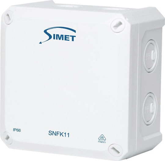 Simet Surface Mounted Electrical Box Branching Watertight IP66 2pcs