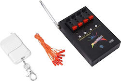 Fireworks Ignition Set 4-channel Trigger Wireless Remote Control 10 Electric Firing Caps Remote Switching Up To 150 Meters Multifunctional