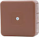Cutie Hermetică H55-s 85x85x37 Ip55 12 Ieșiri Maro Onnline