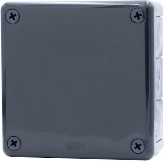 Херметична Кутия H55-l 118x118x46 Ip55 12 Изхода Черна Onnline