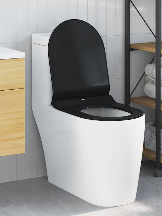 vidaXL Λεκάνη Δαπέδου Μαύρη 8721288756343