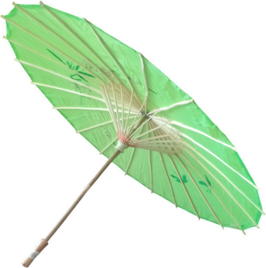 Kokoracostume Karnevalsaccessoires Regenschirm Geisha 54cm Grüne
