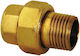 Twist Drept Scurt 1 1/2" Alamă