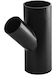 Pehd Tee 110x56/45 S12.5 Culoare Neagră Qs Quick Stream