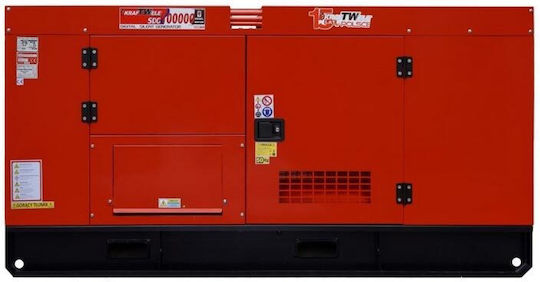 Kraftwele Silent Generator Petroleum with Handle and Maximum Power 100kVA