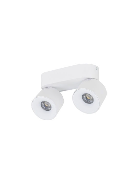 TK Lighting Plafonieră de Tavan Albă cu LED Integrat