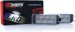 Einparts Φώτα Πινακίδας Led 12V για Seat Exeo / Leon Skoda Superb Volkswagen Eos / Golf / Lupo / Beetle / Passat / Passat CC / Phaeton / Polo / Scirocco Porsche 911 / 991 / Carrera GT / Cayenne 2τμχ
