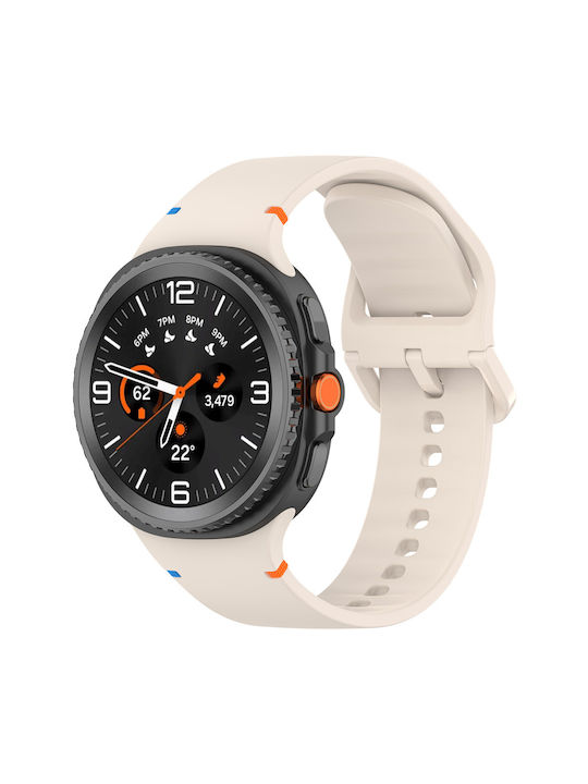 Techsuit W079 Tragbares Silikonarmband Cashmere Cream Für Samsung Galaxy Watch8 Watch8 Classic