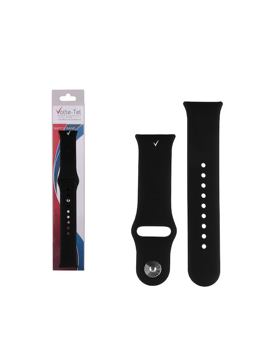 Volte-Tel Λουράκι Σιλικόνης Μαύρο (Smart Band 9 Pro)