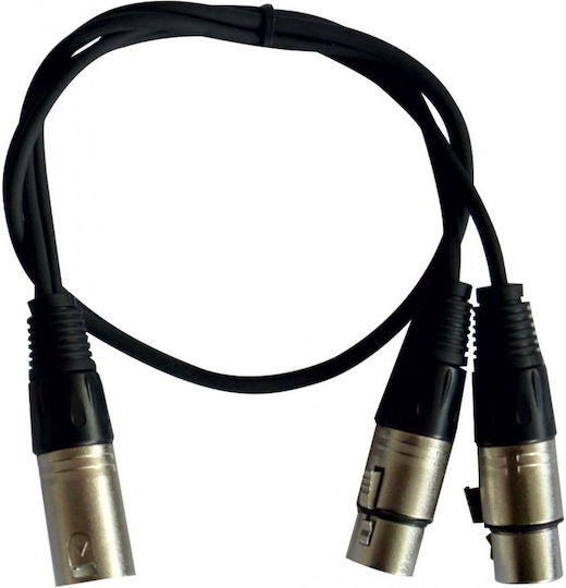 Hilec XLR male to XLR female 0.6m Cable (CALIN332)