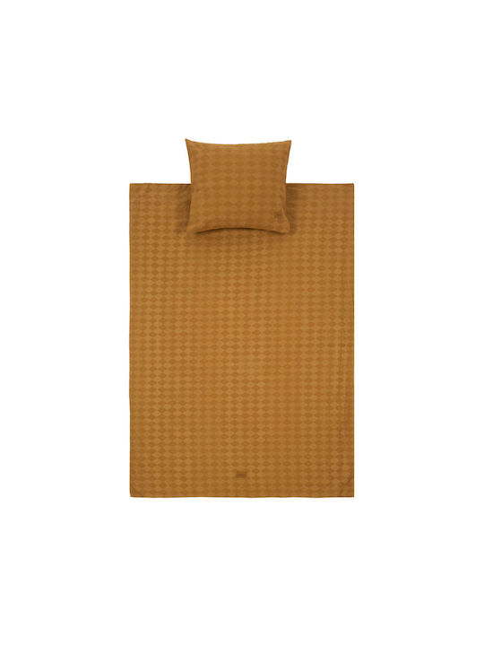 Nobodinoz Βρεφική Παπλωματοθήκη Mustard 100x140εκ.