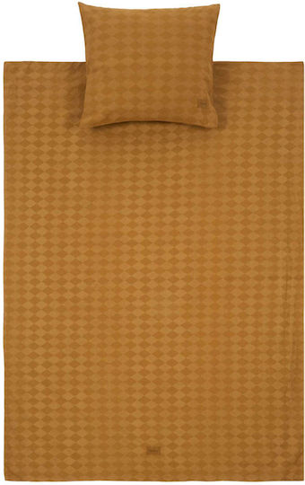 Nobodinoz Βρεφική Παπλωματοθήκη Mustard 100x140εκ.