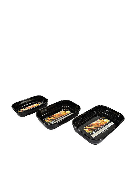 Aluminum Baking Pan with Enamel Interior Coating 36cm