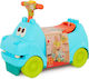 B.Toys Hippo Animal Ride On for 12+ Months Light Blue