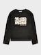 Kids Long-Sleeved Black Blouse