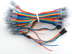 Adafruit 12mm Diffused Thin Digital RGB LED Pixels Strand 25 WS2801