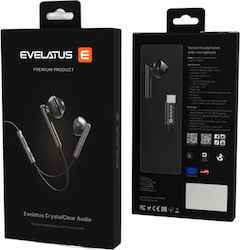 Evelatus Ακουστικά Ψείρες In Ear Διάφανα