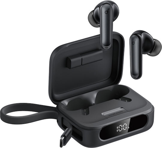 Soundcore by Anker P41i In-Ear Bluetooth-Freisprecheinrichtung Kopfhörer mit Schweißresistenz und Ladeetui Schwarz