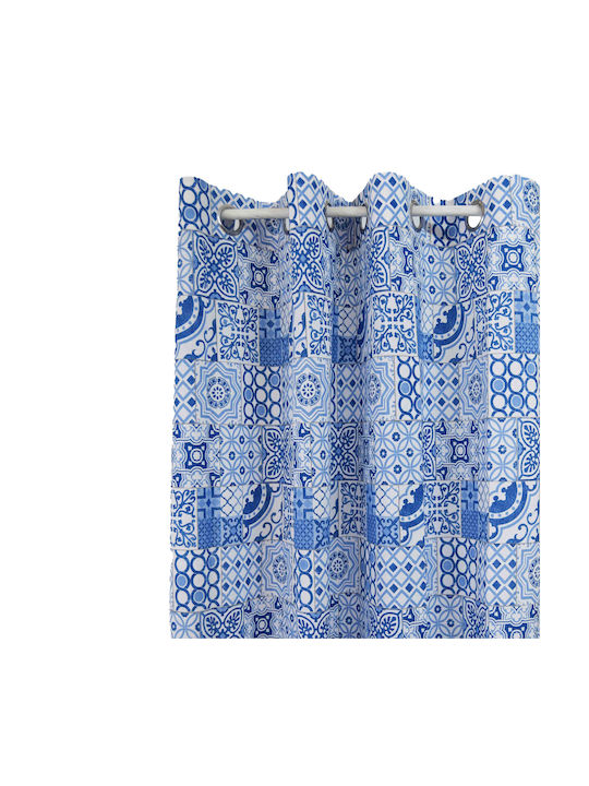 Decocraft Vorhang mit Grommets Blau 140x260cm