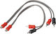 L1rcay2m1ft 2 Male 1 Female Twisted-pair Rca Splitters Level 1 0.3m Auto-connect