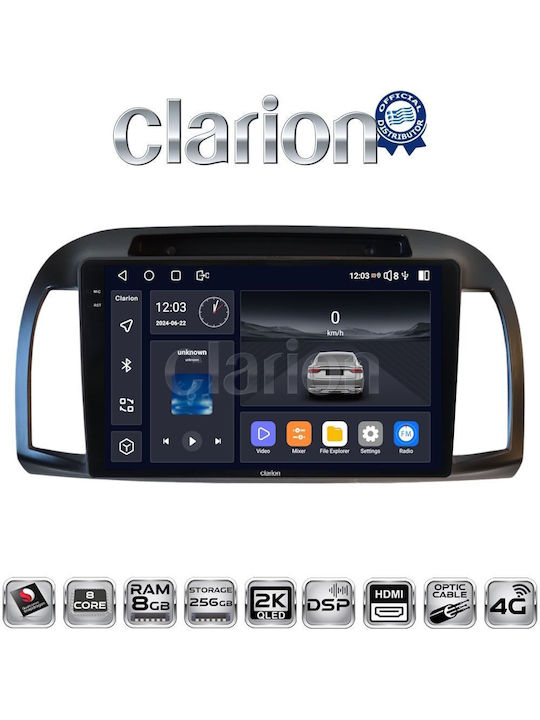 Clarion Ηχοσύστημα Αυτοκινήτου για Nissan Micra 2002 > 2007 (Bluetooth/USB/WiFi/GPS/Apple-Carplay/Android-Auto)