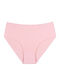Hochtailliert Damen Slip Nahtlos Pink