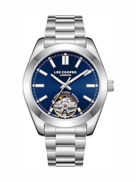 Lee Cooper Men's Watch Automatic with Silver Stainless Steel Bracelet
