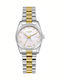 Crystals Womens Watch 30mm Battery with Metal Bracelet Silver/Gold